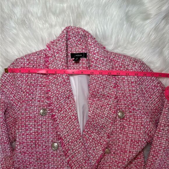 Aqua Tweed Double Breasted Blazer - Picture 5 of 7